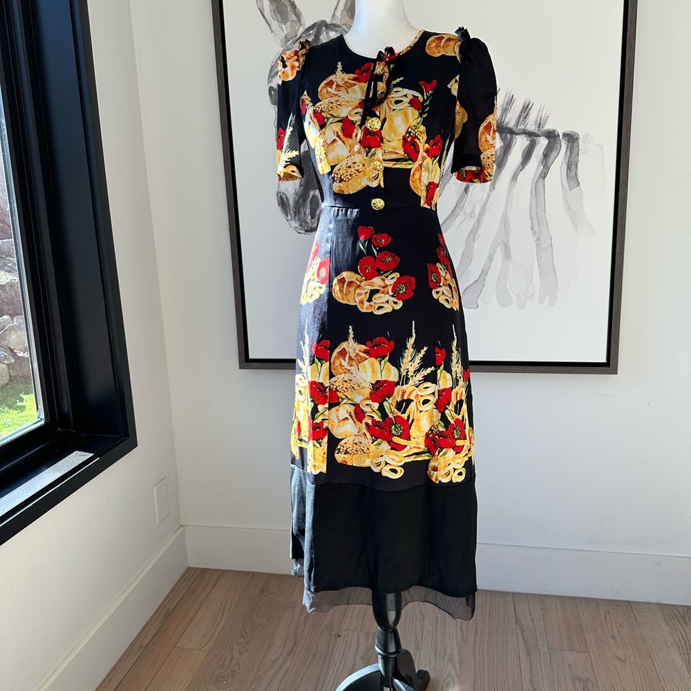 Vintage dress Romantic Midi Floral Dress - Picture 2 of 6